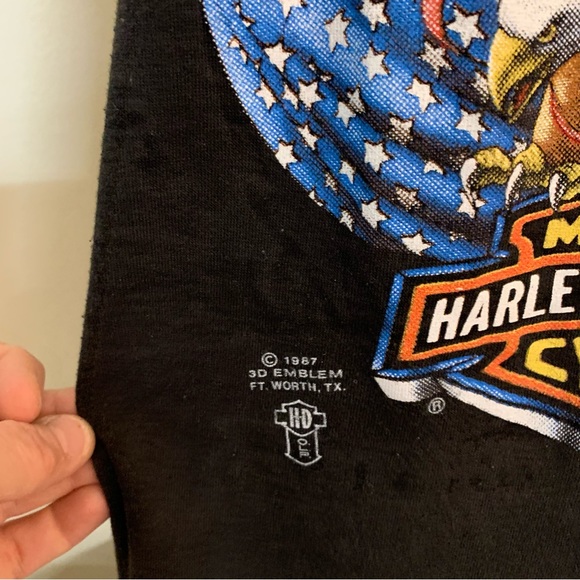Vintage 1987 Harley Davidson men’s tank top. Incredibly soft and worn. - Picture 6 of 6